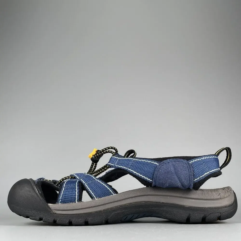 Keen Newport Women's 8.5 Blue Black Waterproof Sandals Hiking Shoes Casual EUC